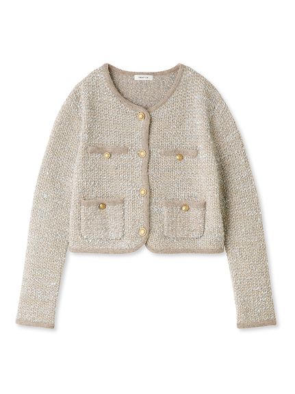 ミックスツイードニットカーディガン(カーディガン)｜トップス｜FRAY