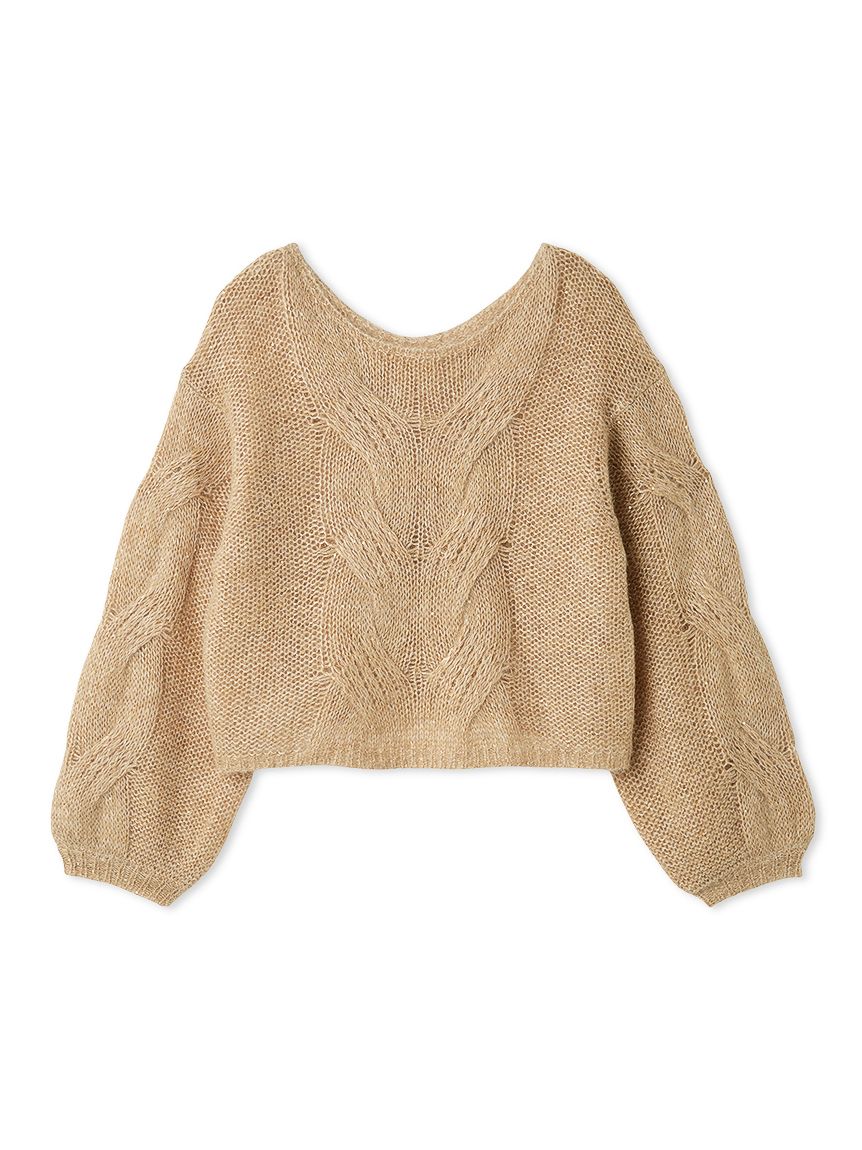 アルパカスパンコールケーブルニット(ニット)｜トップス｜FRAY I.D