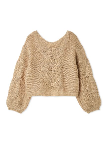 アルパカスパンコールケーブルニット(ニット)｜トップス｜FRAY I.D