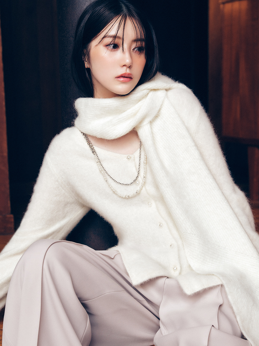 フォックスカシミアペプラムカーディガン(ニット)｜トップス｜FRAY I.D