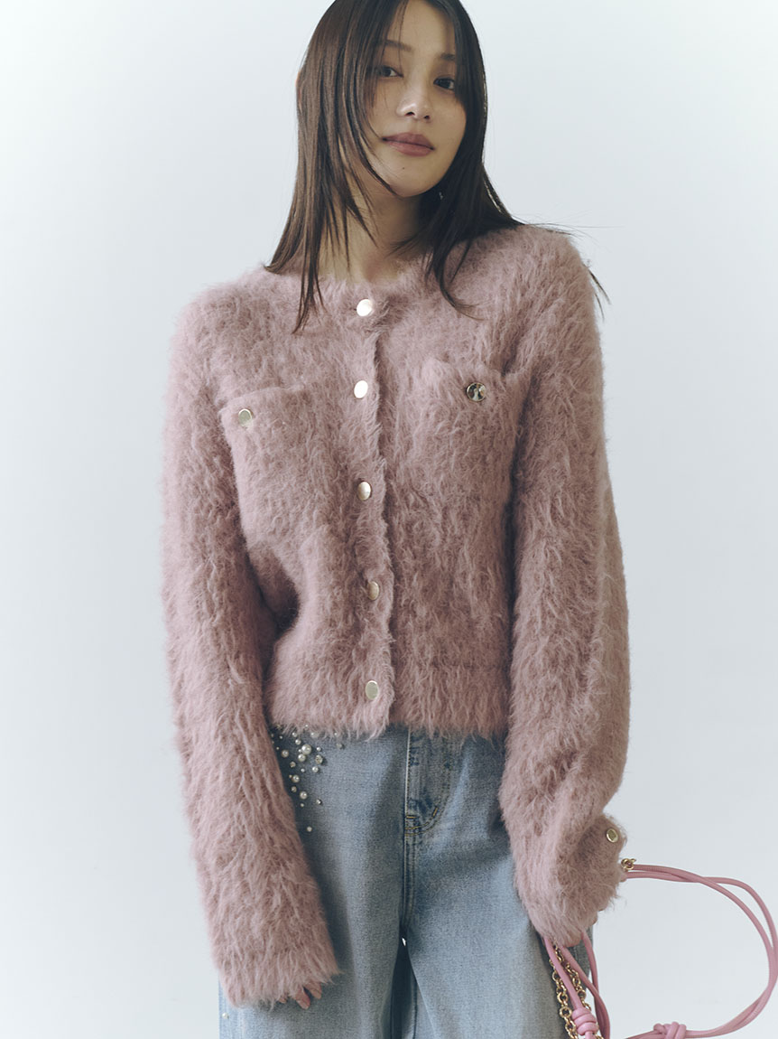 モヘアシャギーニットカーディガン(カーディガン)｜トップス｜FRAY I.D