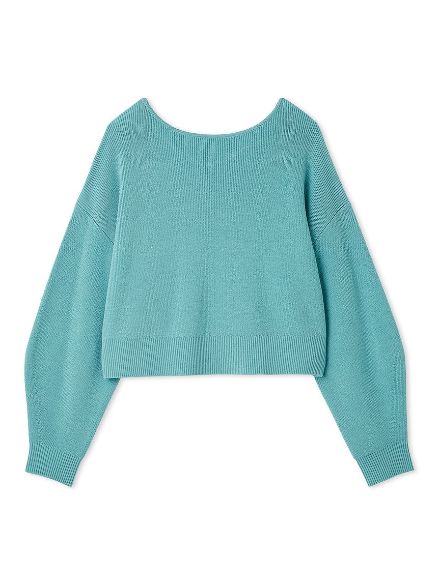 ウォッシャブルカシミヤシルクボートネックニット／ウォッシャブル