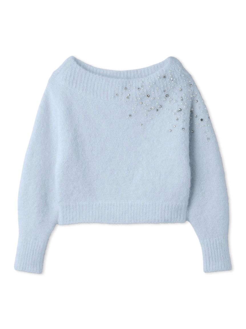 アルパカシャギービジューオフショルニット(ニット)｜トップス｜FRAY