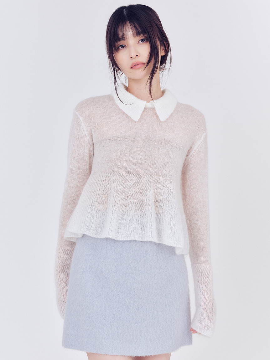 2wayシアーモヘアニットプルオーバー(ニット)｜トップス｜FRAY I.D