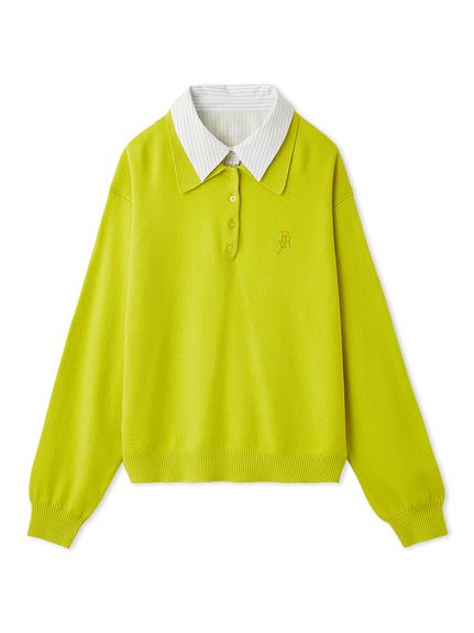 シャツカラーポロニットプルオーバー(ニット)｜トップス｜FRAY I.D