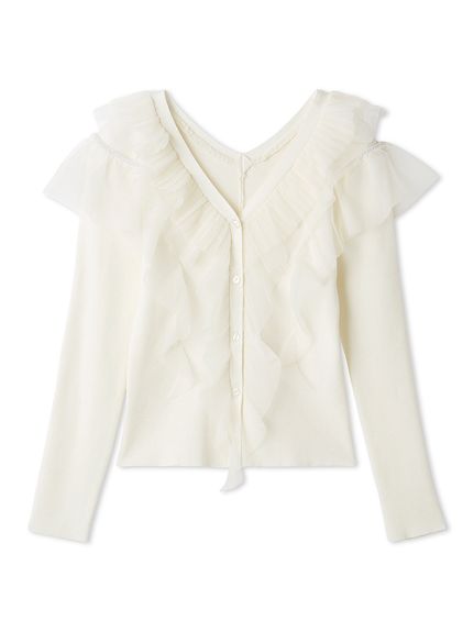 プリーツチュールフリルニット(ニット)｜トップス｜FRAY I.D（フレイ