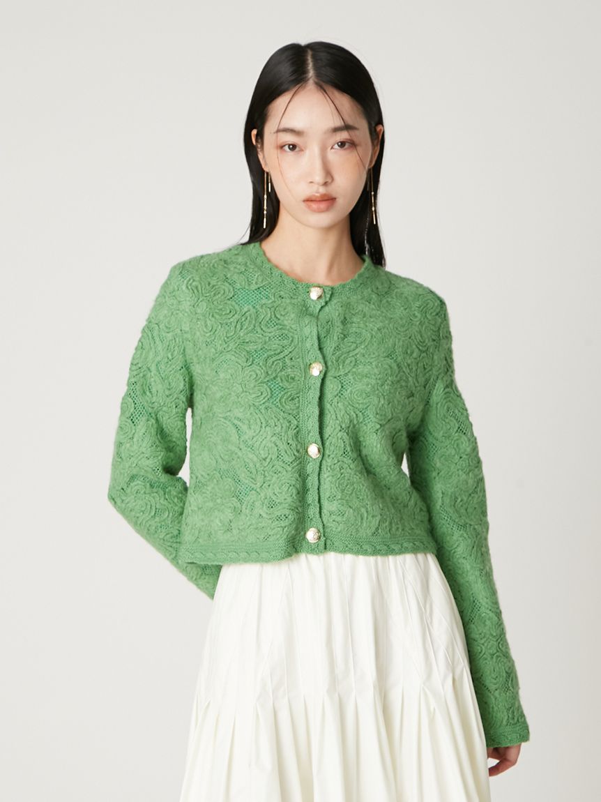 エンブロイダリーニットジャケット(ニット)｜トップス｜FRAY I.D