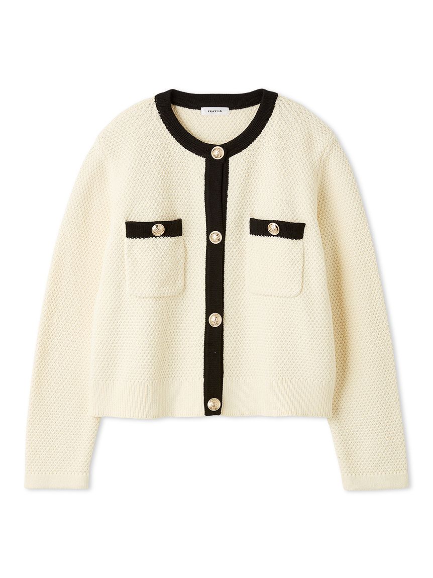 金釦コンパクトニットツイードカーディガン(ニット)｜トップス｜FRAY
