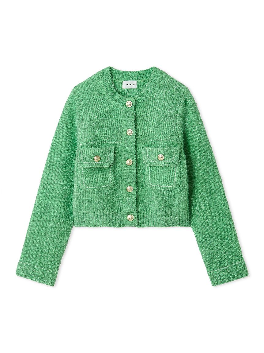 ミックスヤーンニットジャケット(ニット)｜トップス｜FRAY I.D（フレイ