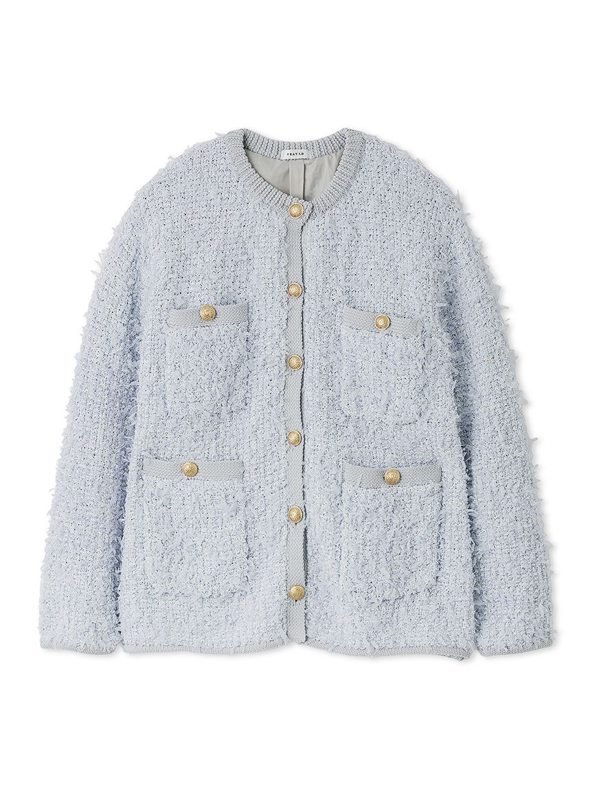 リボンヤーンニットツイードジャケット(ニット)｜トップス｜FRAY I.D