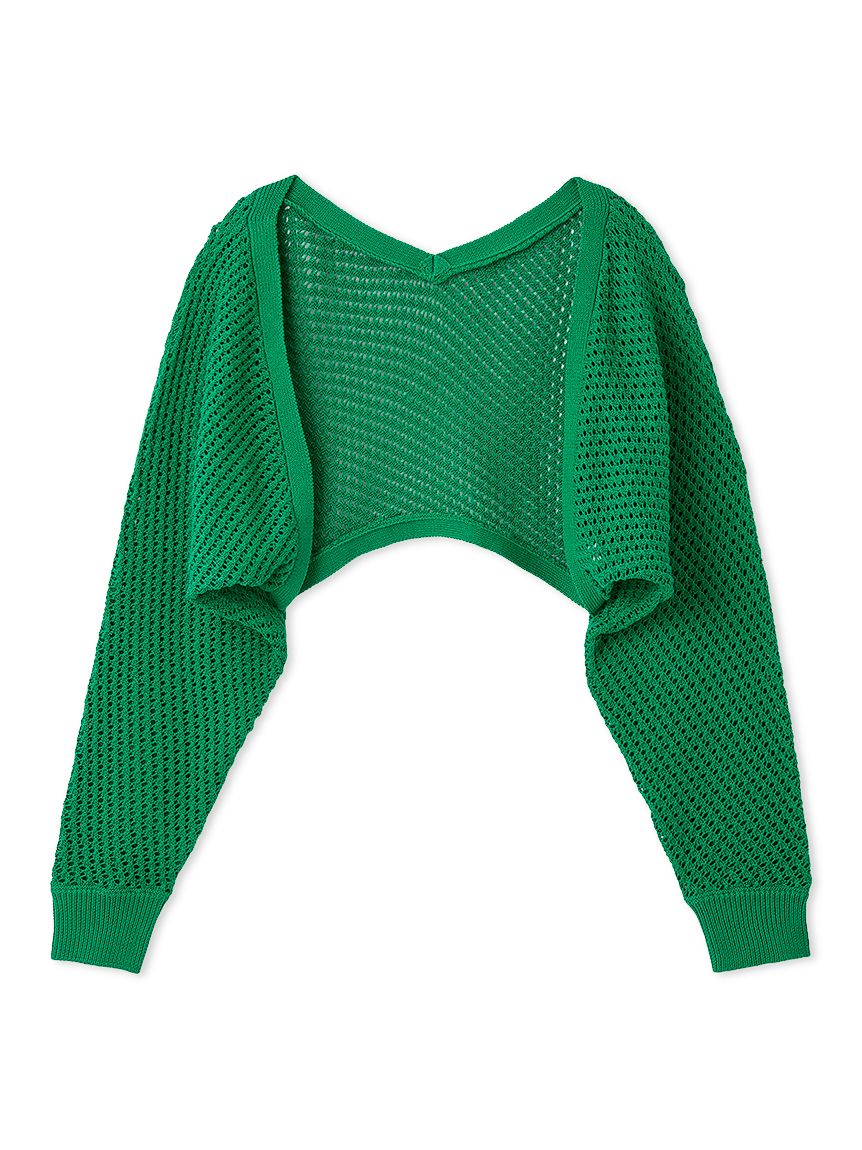 45R インドリネンのミリタリーボレロ カーディガン 羽織り 完売品 45R