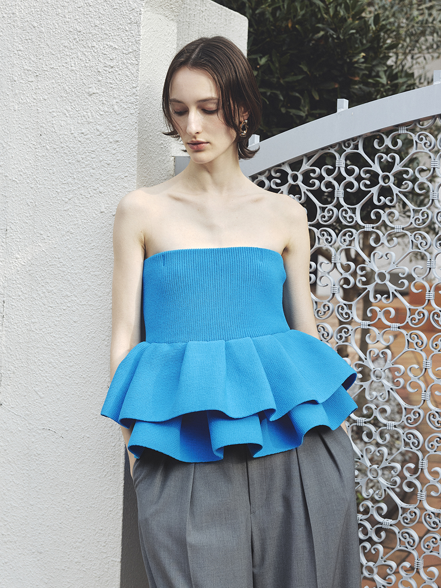 ランダムペプラムニットベアトップス(ニット)｜トップス｜FRAY I.D