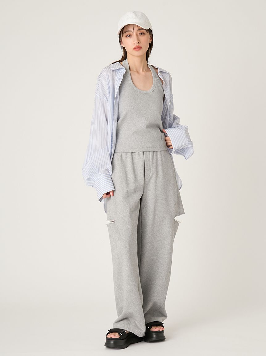 カットアウトスウェットパンツ(ロングパンツ)｜パンツ｜FRAY I.D