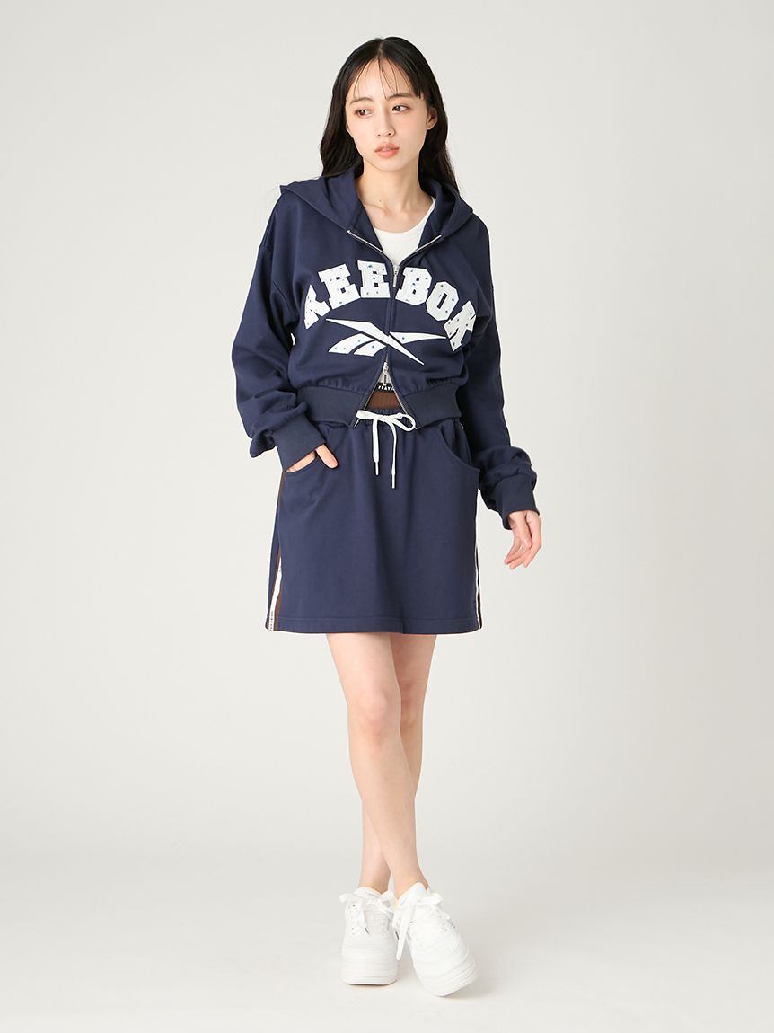 Reebok×FRAY I.D】スウェットミニスカート(ミニスカート)｜スカート