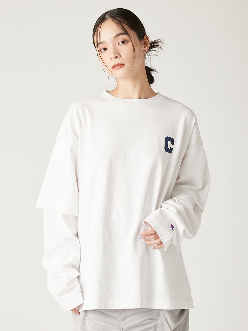 Champion】レイヤードロンT(カットソー)｜トップス｜FRAY I.D
