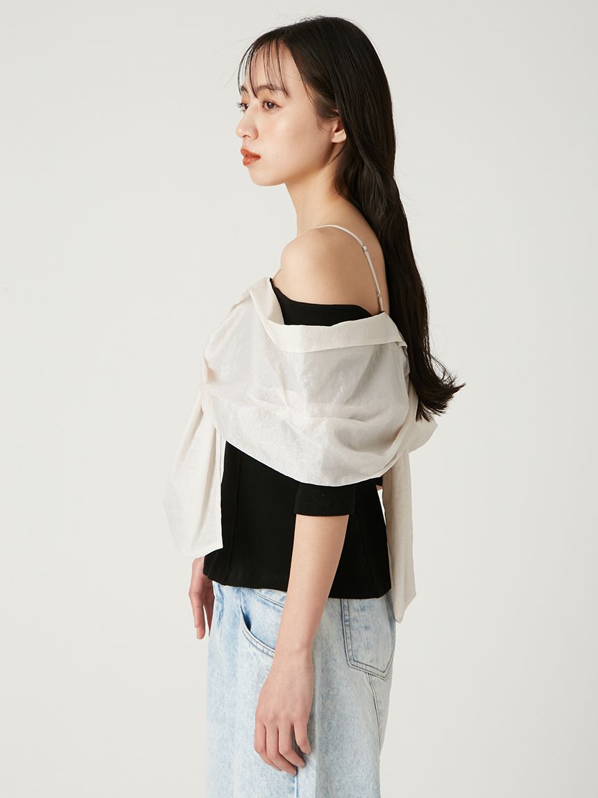 FRAY ID   トップス ノットデザインカットコンビトップス(カットソー)｜トップス