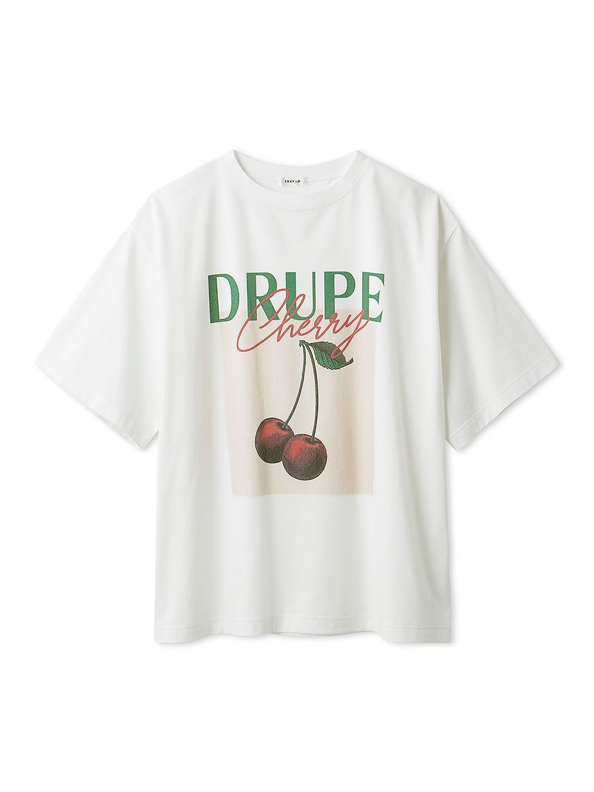 FRAY I.D フルーツプリントTシャツ／ウォッシャブル フルーツプリントTシャツ／ウォッシャブル(カットソー