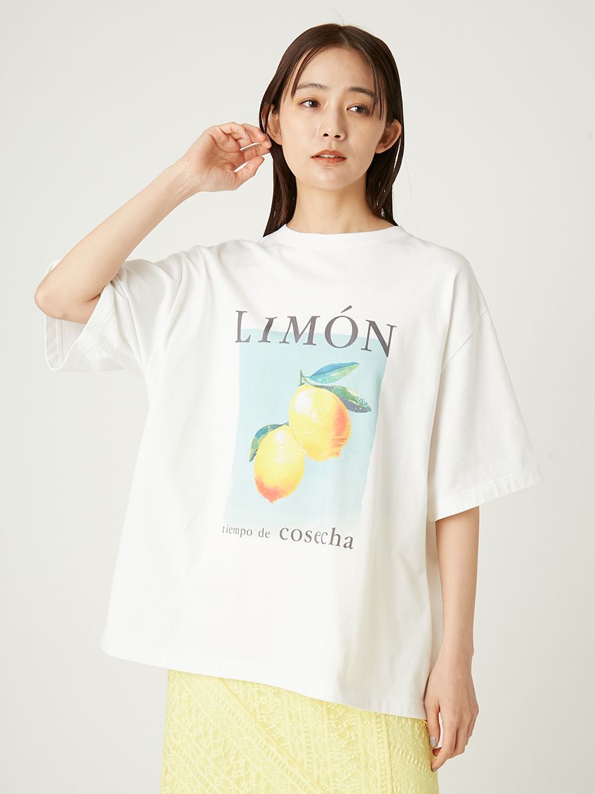 フルーツプリントTシャツ／ウォッシャブル(カットソー