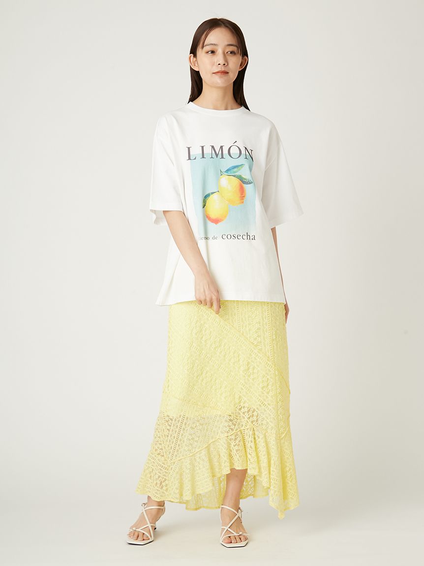 フルーツプリントTシャツ／ウォッシャブル(カットソー