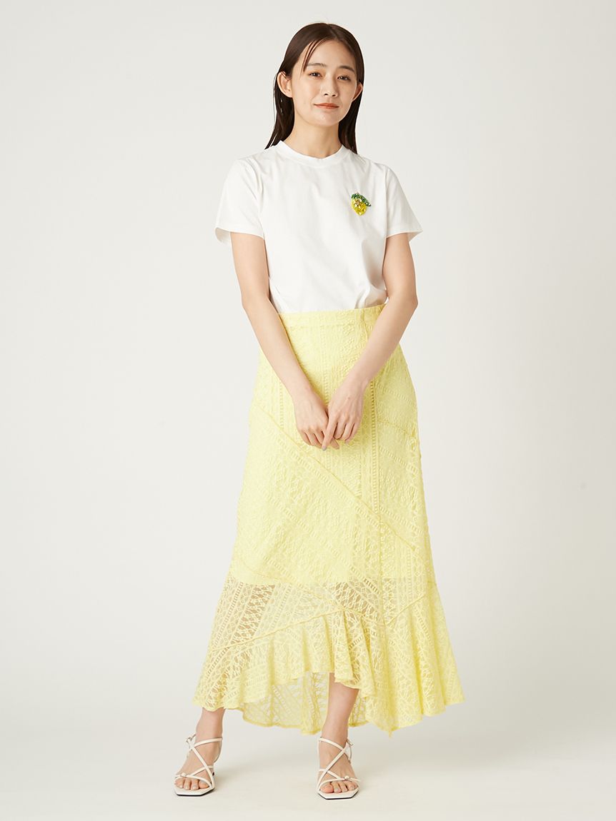【★完売必至★】ELISABETTA FRANCHI ☆ ジュエルピン Tシャツ Elisabetta Franchi Bambina Bambina T-shirt con Motivo