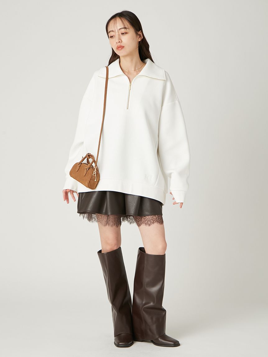 アイレットデザインジップフーディー WISH FOR EVER パーカー EYELET DESIGN DOUBLE ZIP HOODIE