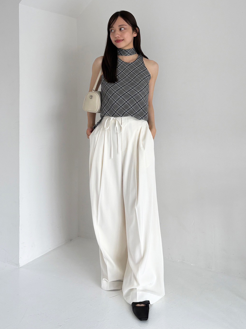 ファブリックバリエアメスリトップス(カットソー)｜トップス