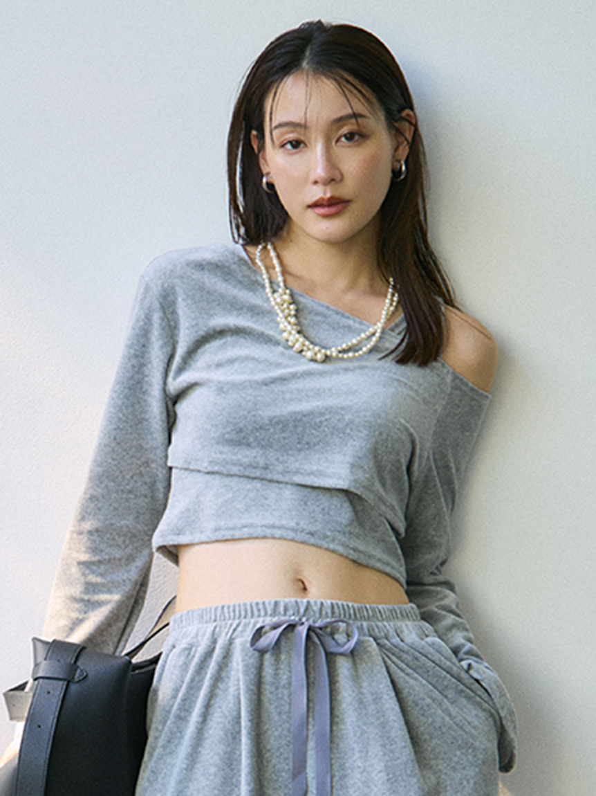 アルベロ　トップス SLY | FRONT ZIP CUT RIB トップス (Tシャツ・カットソー(半袖