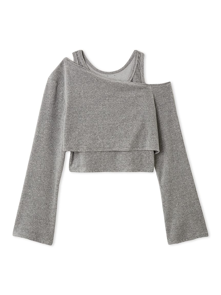 クラッシュベロアレイヤードカットソー(カットソー)｜トップス｜FRAY