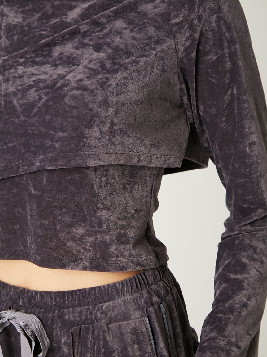 クラッシュベロアレイヤードカットソー(カットソー)｜トップス｜FRAY