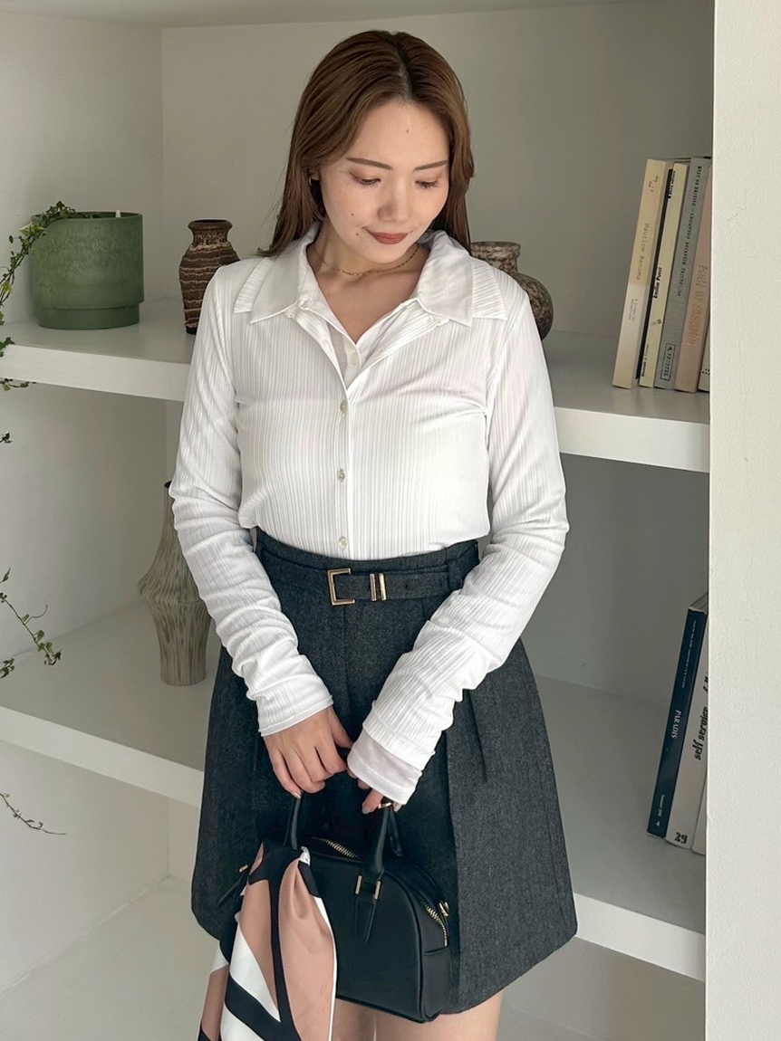 アイケーイー ロンT White 白 Frank＆Eileen(フランク＆アイリーン)｜ANNA TRIPLE FLEECE