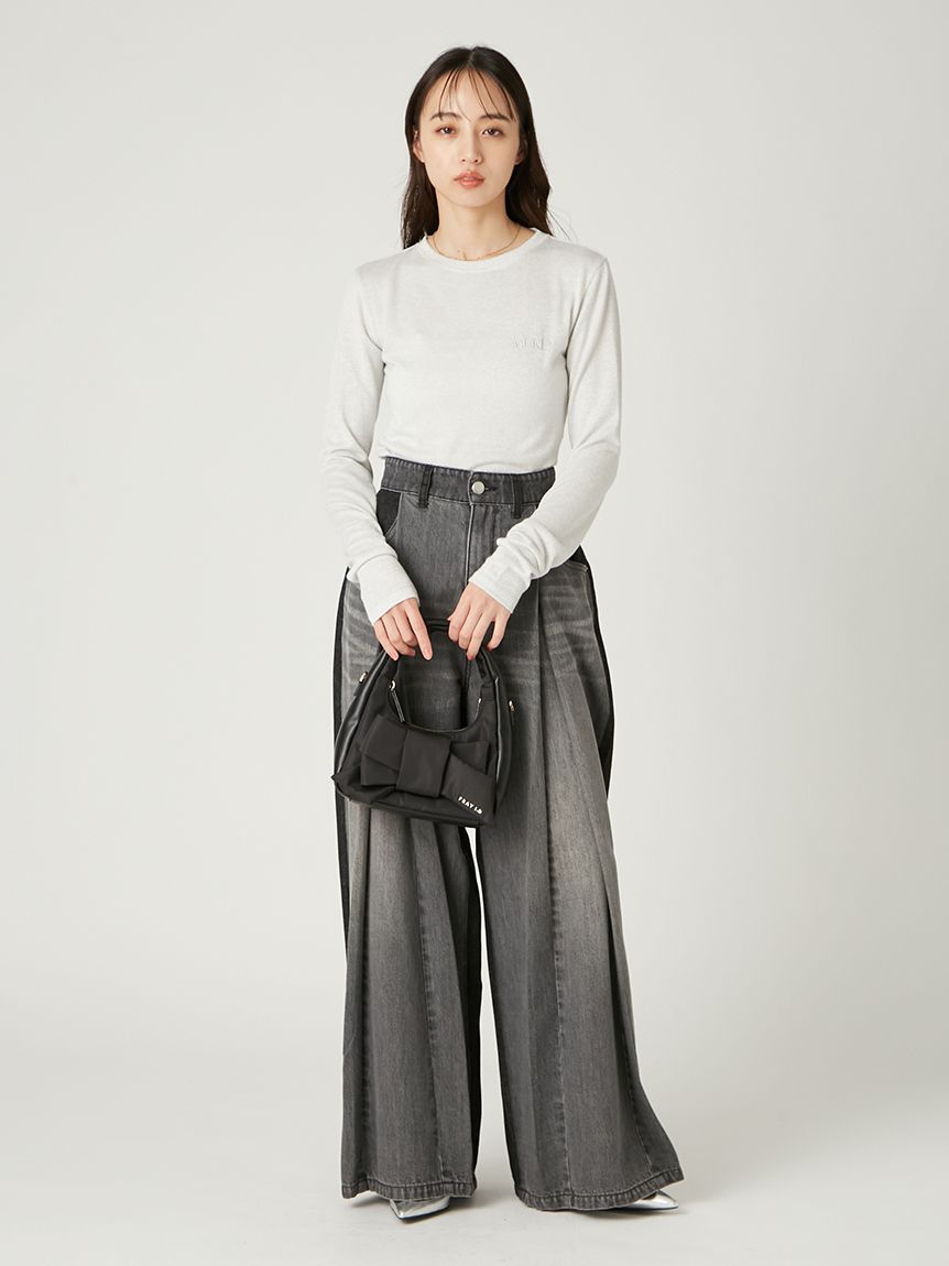 ハンドメイドv HARE｜シャツドッキングVネックニット | Rakuten Fashion(楽天