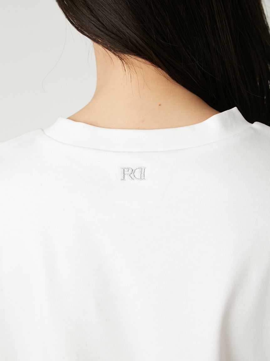 tシャツ 「FRAY I.D｜Dickies」エンブロイダリーロゴTシャツ レディース FRAY I.D｜Dickies】エンブロイダリーロゴTシャツ(カットソー