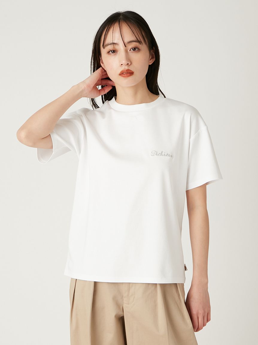 新品未使用　エンブロイダリーロゴTシャツ　PNK andme tシャツ 「新色追加」プリントエンブロイダリーロゴ半袖T