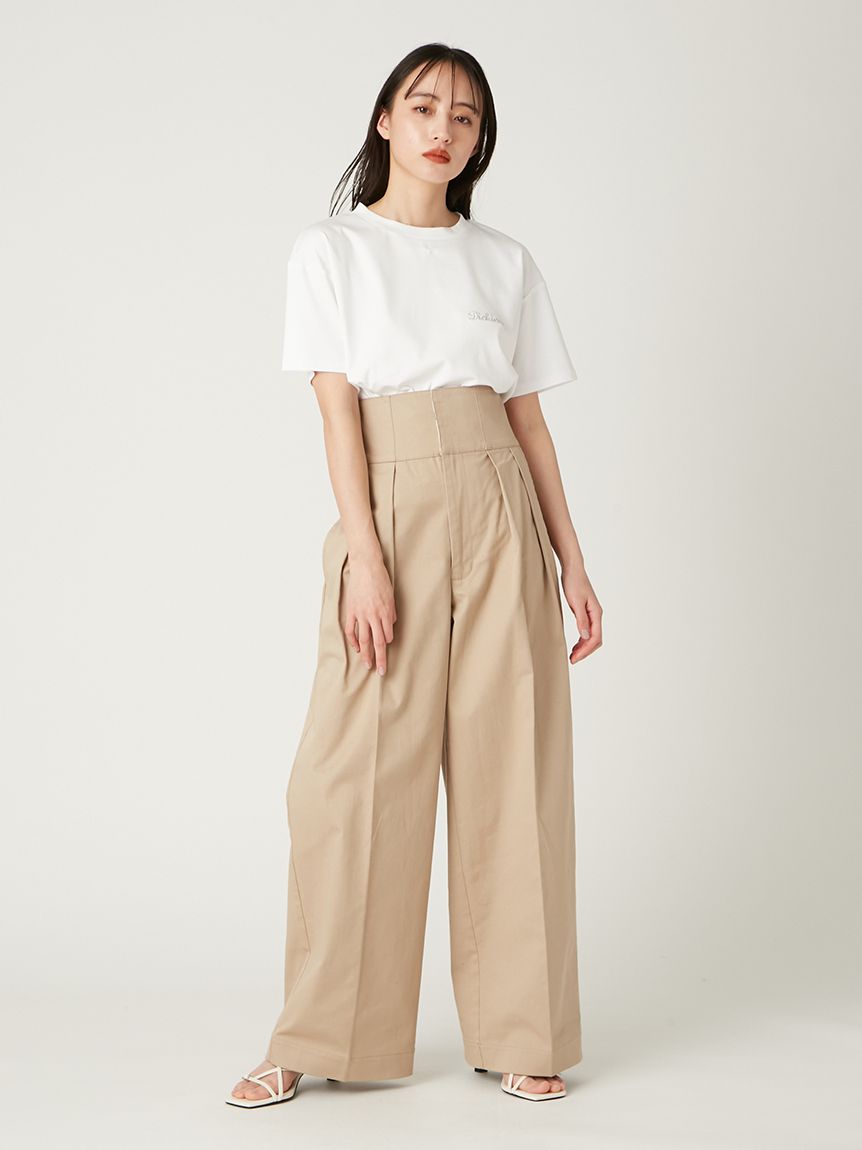 FRAY I.D｜Dickies】エンブロイダリーロゴTシャツ(カットソー