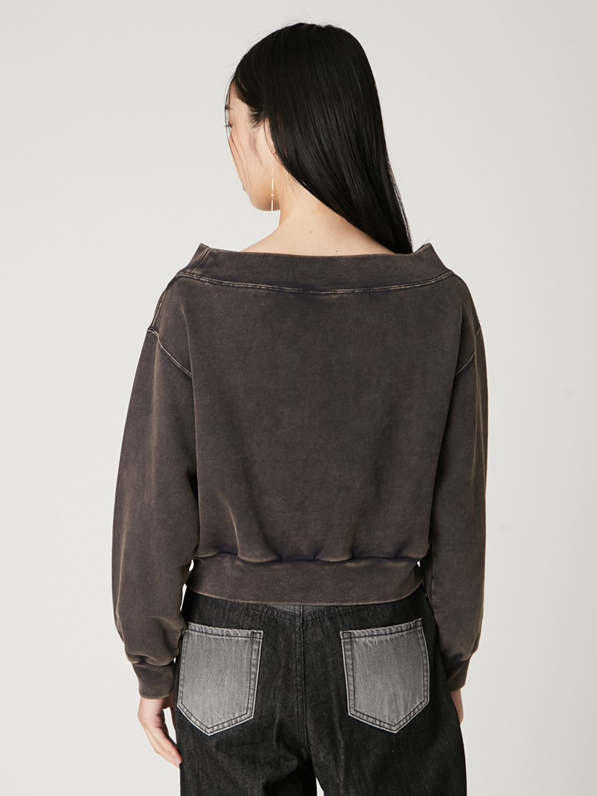 FRAY I.D｜Champion】オフショルスウェット(カットソー