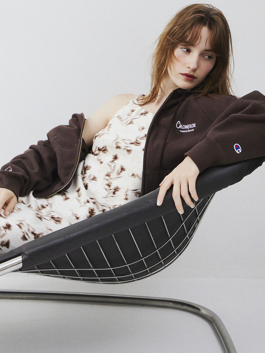 FRAY I.D|Champion】フルジップパーカ(カットソー)|トップス FRAY I.D|Champion】フルジップパーカ(カットソー)|トップス