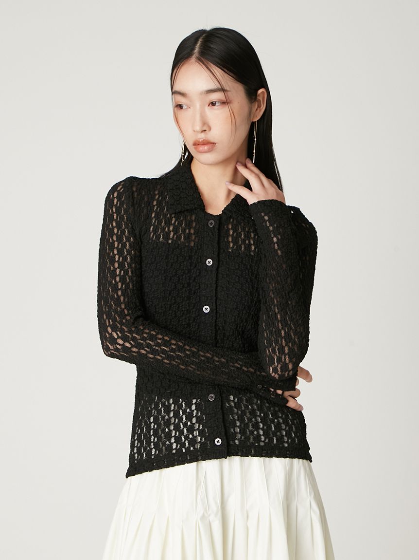 FRAY I.D（フレイ アイディー）レースアップタックデザインシャツ（PNK） FRAY I.D（フレイ アイディー）レースアップタックデザインシャツ（PNK