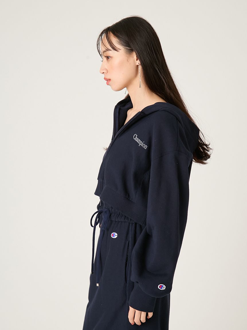 FRAY I.D｜Champion】リバースウィーブショートフーディ(カットソー