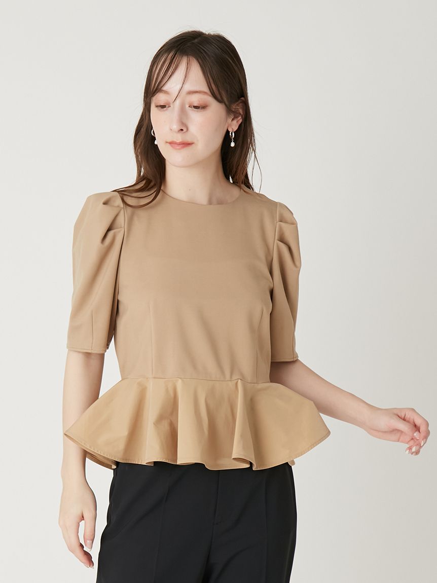 ◆今季新品　ドッキングペプラムカットソー　FRAY I.D（フレイ アイディー） ドッキングペプラムカットソー(カットソー)｜トップス｜FRAY I.D