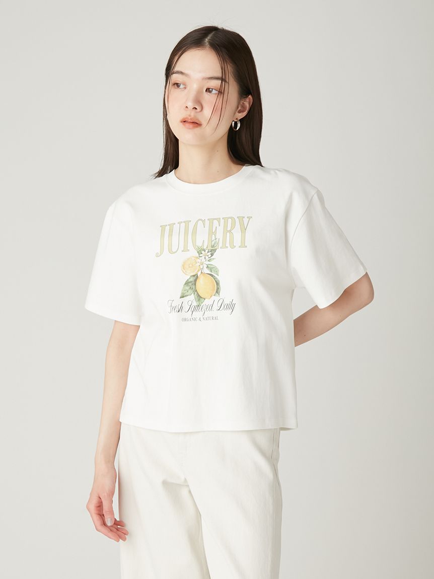 ZOZOTOWN × hide CORP TEE Fサイズ　アイボリー　Tシャツ フルーツプリントTシャツ／ウォッシャブル(Tシャツ)｜トップス｜FRAY