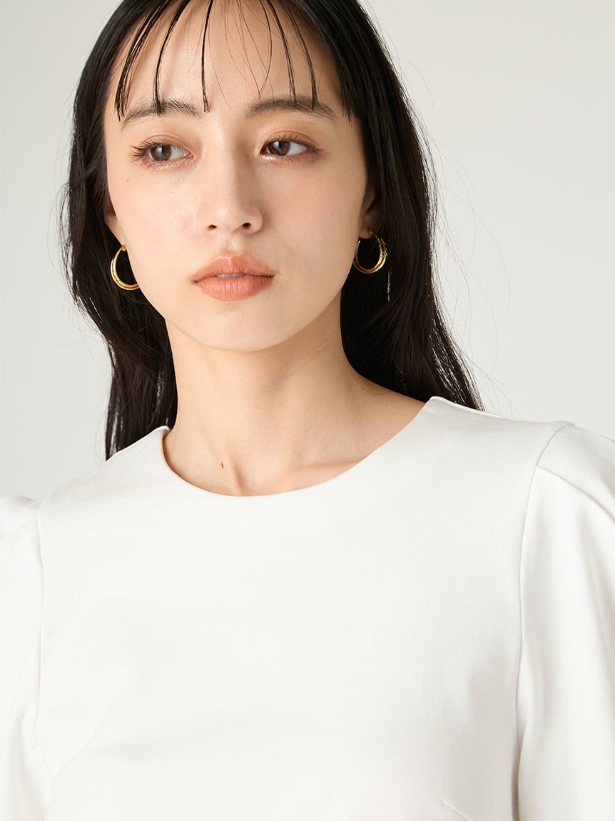 WEB限定カラー】シアーペプラムカットトップス／ウォッシャブル