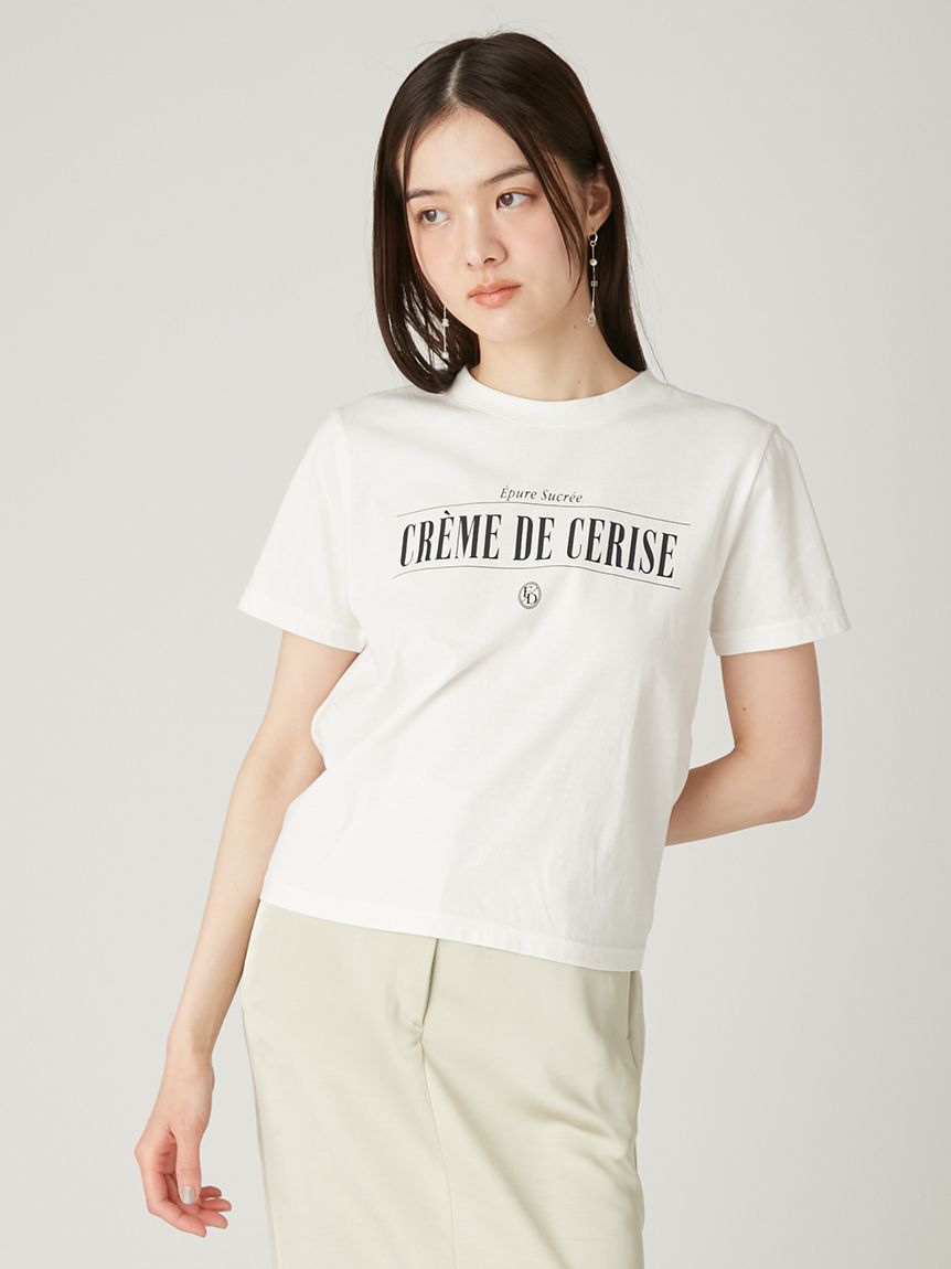 グラフィックプリントコンパクトTシャツ／ウォッシャブル・UVカット(T