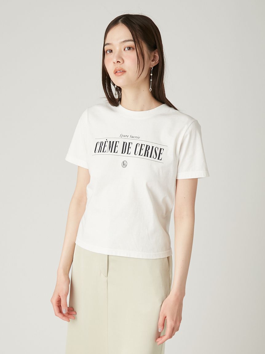 グラフィックプリントコンパクトTシャツ／ウォッシャブル・UVカット(T