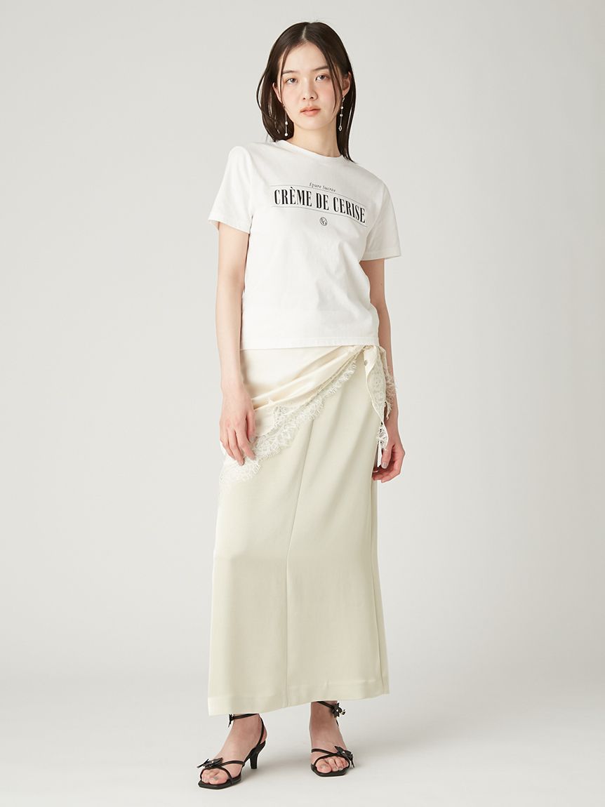 グラフィックプリントコンパクトTシャツ／ウォッシャブル・UVカット(T