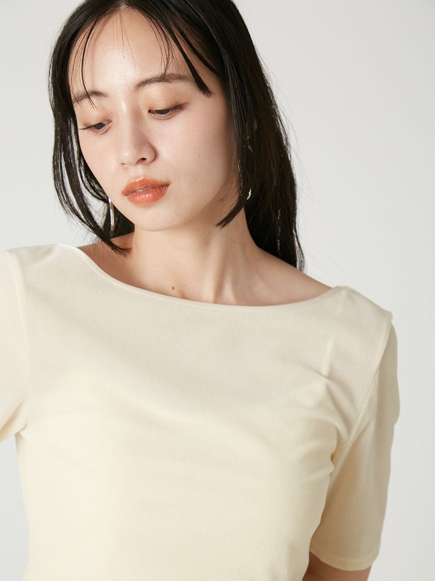 シアーベロアバックオープンTシャツ(Tシャツ・カットソー)｜TOPS｜FRAY