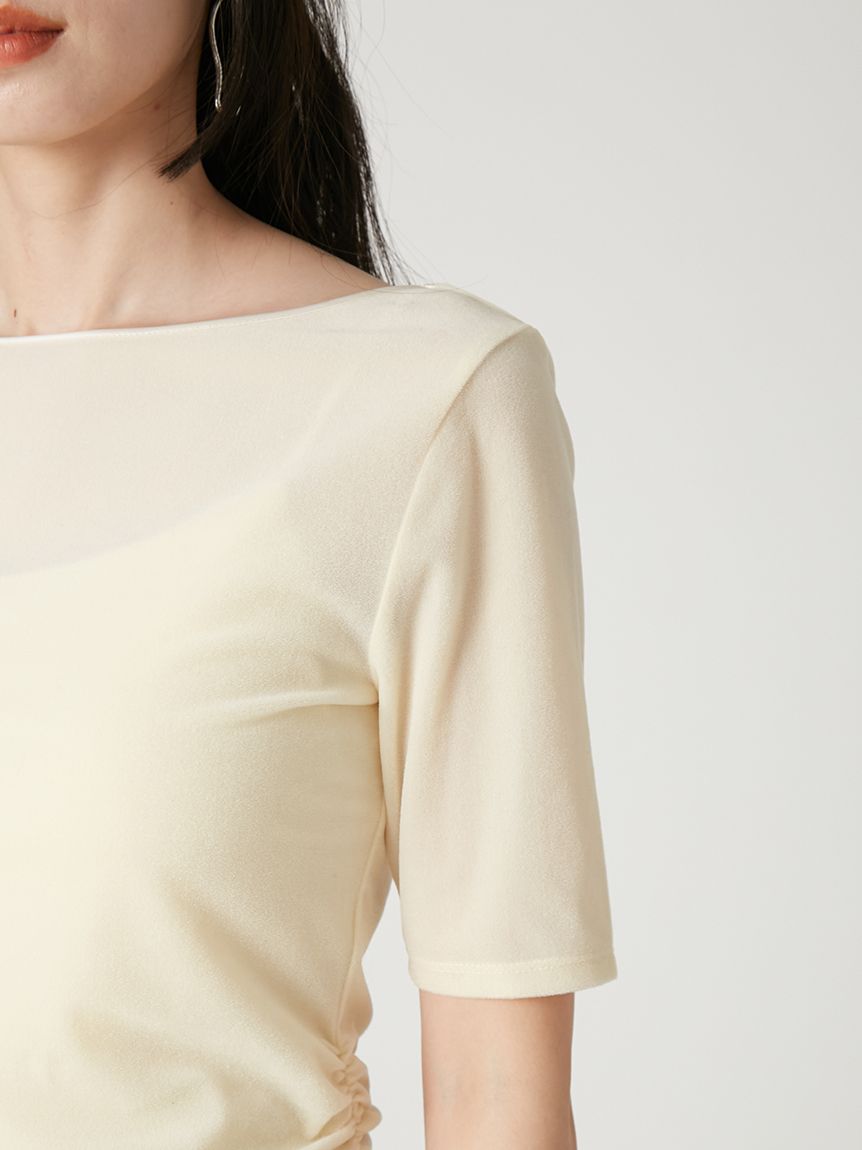 シアーベロアバックオープンTシャツ(Tシャツ・カットソー)｜TOPS｜FRAY