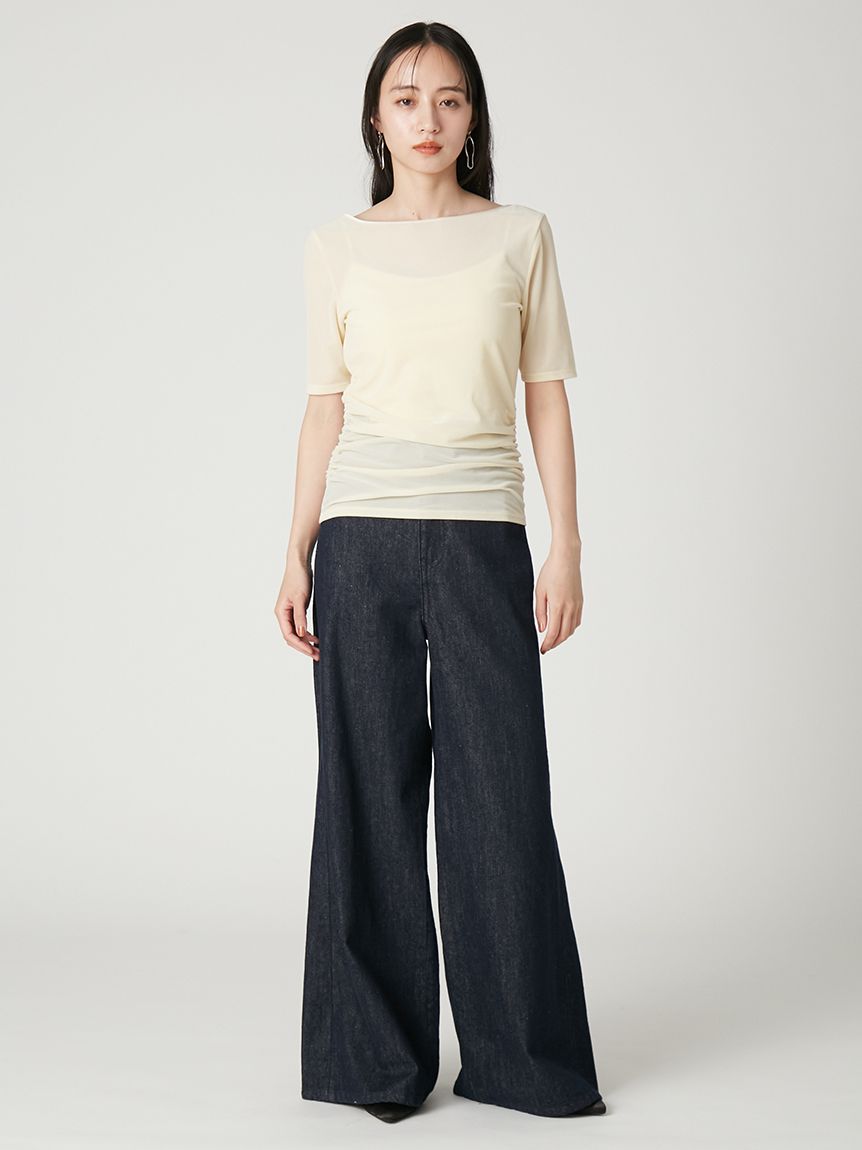 シアーベロアバックオープンTシャツ(Tシャツ・カットソー)｜TOPS｜FRAY