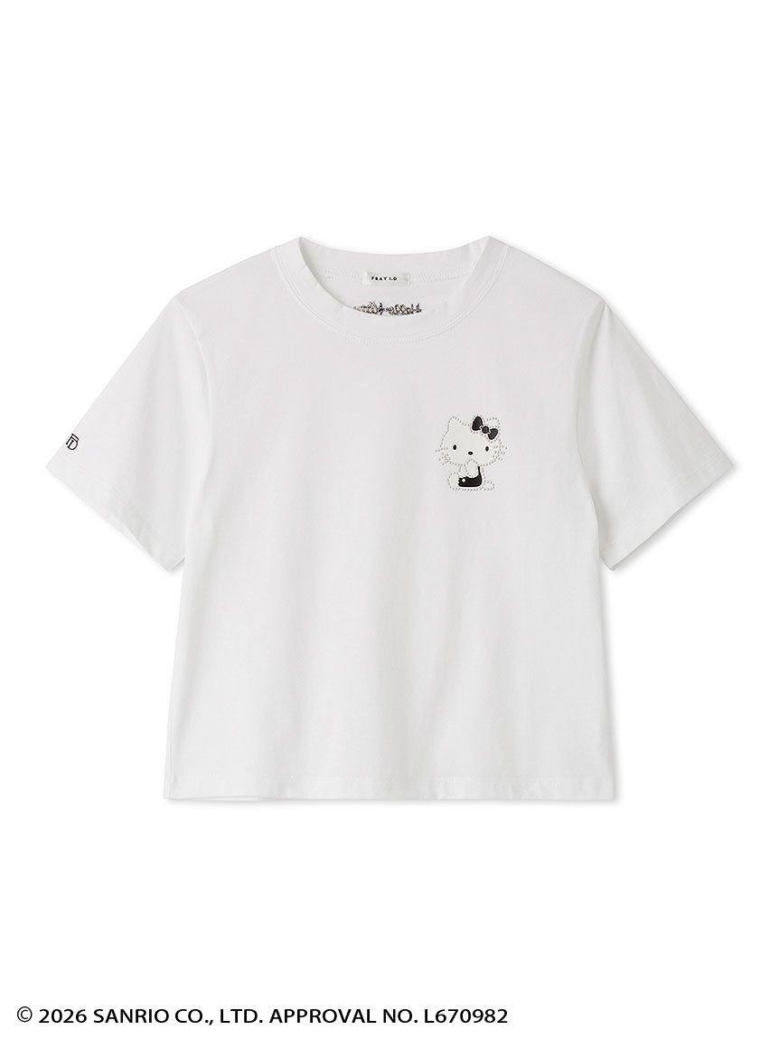 ハローキティ】2wayチュールリボンTシャツ(Tシャツ・カットソー)｜TOPS