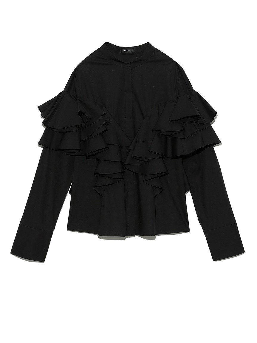 ラッフルフリルブラウス ブラウス トップス Fray I D フレイ アイディー の通販サイト 公式