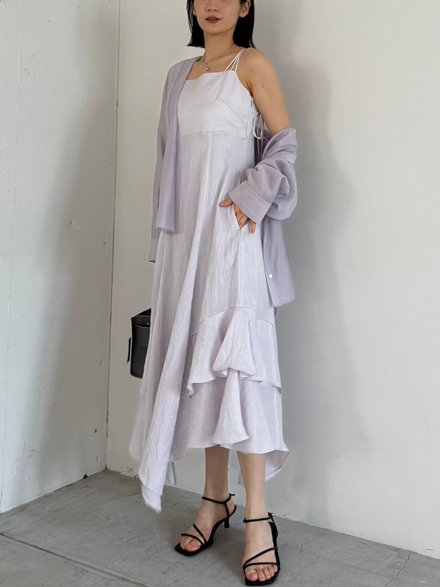 【本日削除‼️】新品 フレイアイディー　カシュクール2wayシアーオーバーシャツ カシュクール2wayシアーオーバーシャツ（シャツ/ブラウス